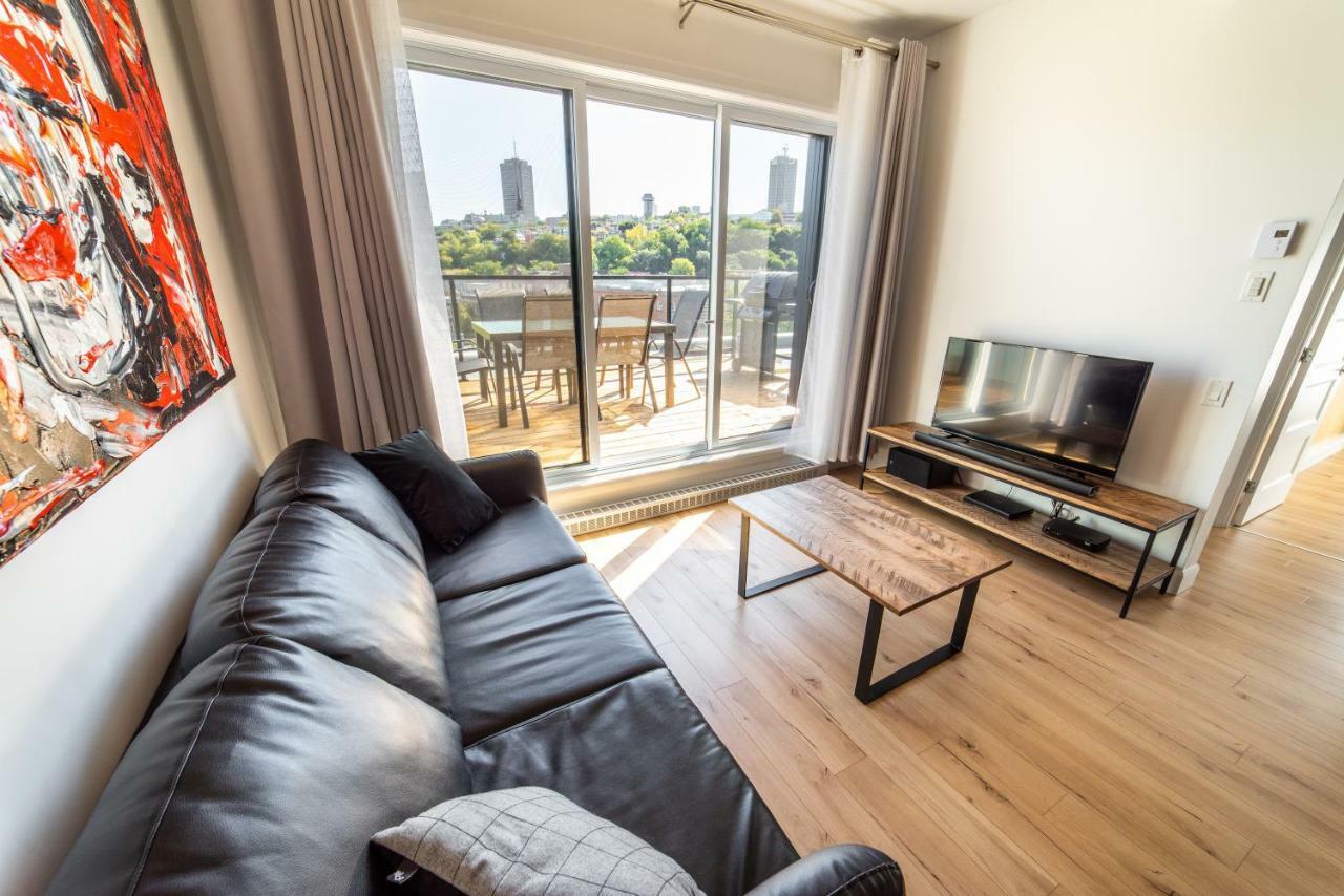 Апартаменти Aux Havres Urbains - Le Penthouse Du Kameleon Квебек Екстер'єр фото