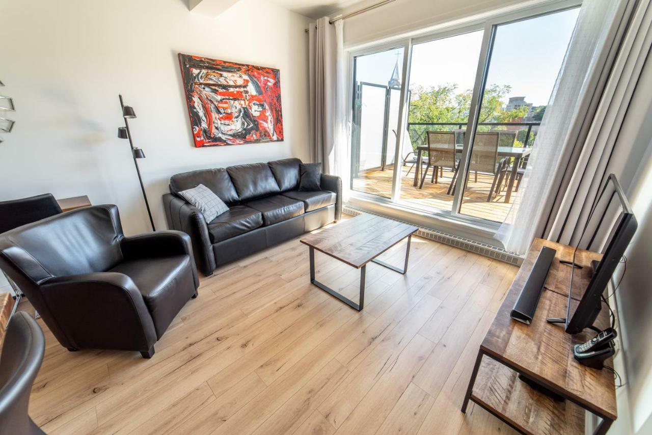 Апартаменти Aux Havres Urbains - Le Penthouse Du Kameleon Квебек Екстер'єр фото